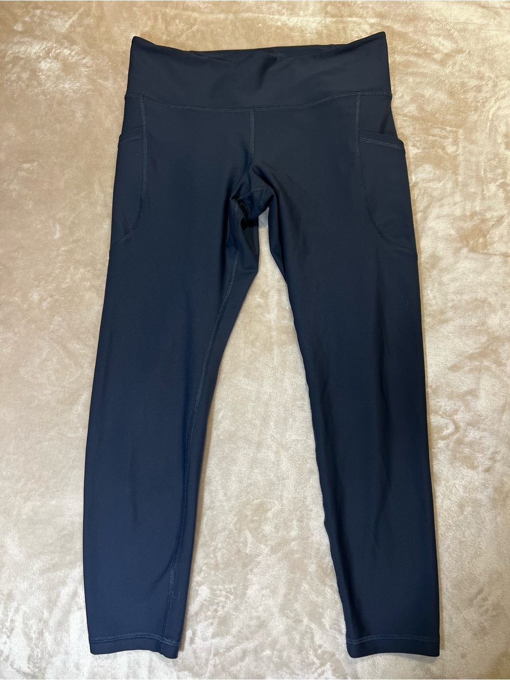Navy High-Waist Pocket Leggings